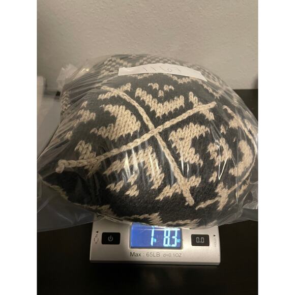 Vintage St. Johns Bay Mens Sweater XL Gray Wool Blend Fair Isle Mock Grandpa 90s - Picture 6 of 6